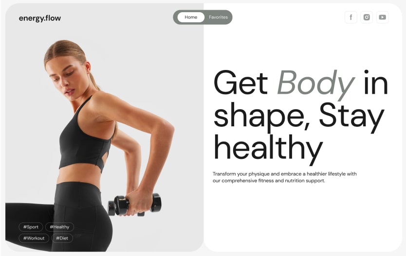 Fitness Club website